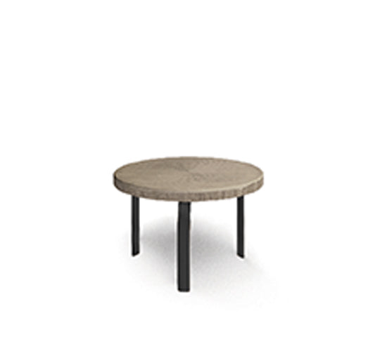 24" Slate Round End Table (no Hole)