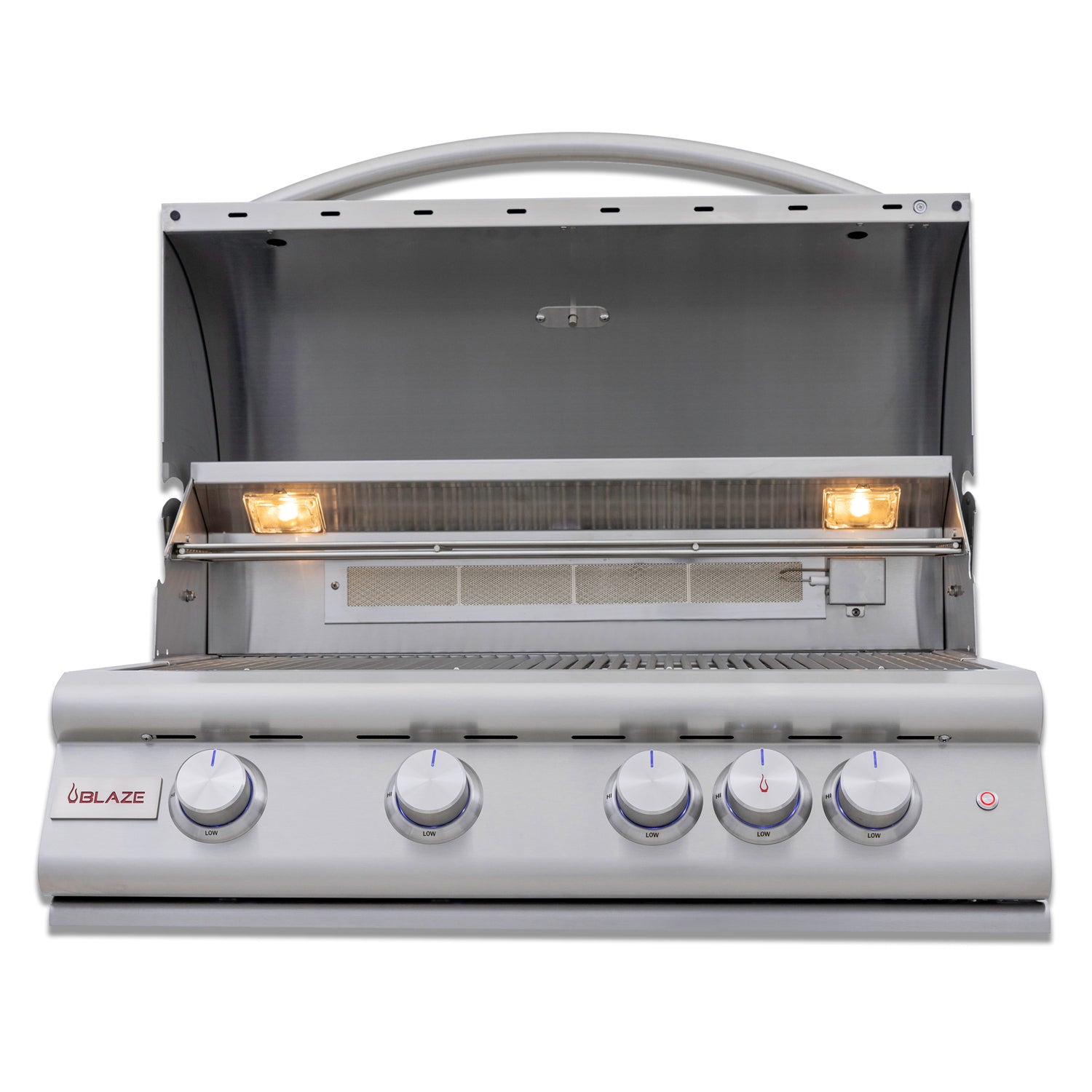 Blaze 32-Inch 4-Burner Premium LTE+ Gas Grill with Rear Burner and Built-in Lighting System