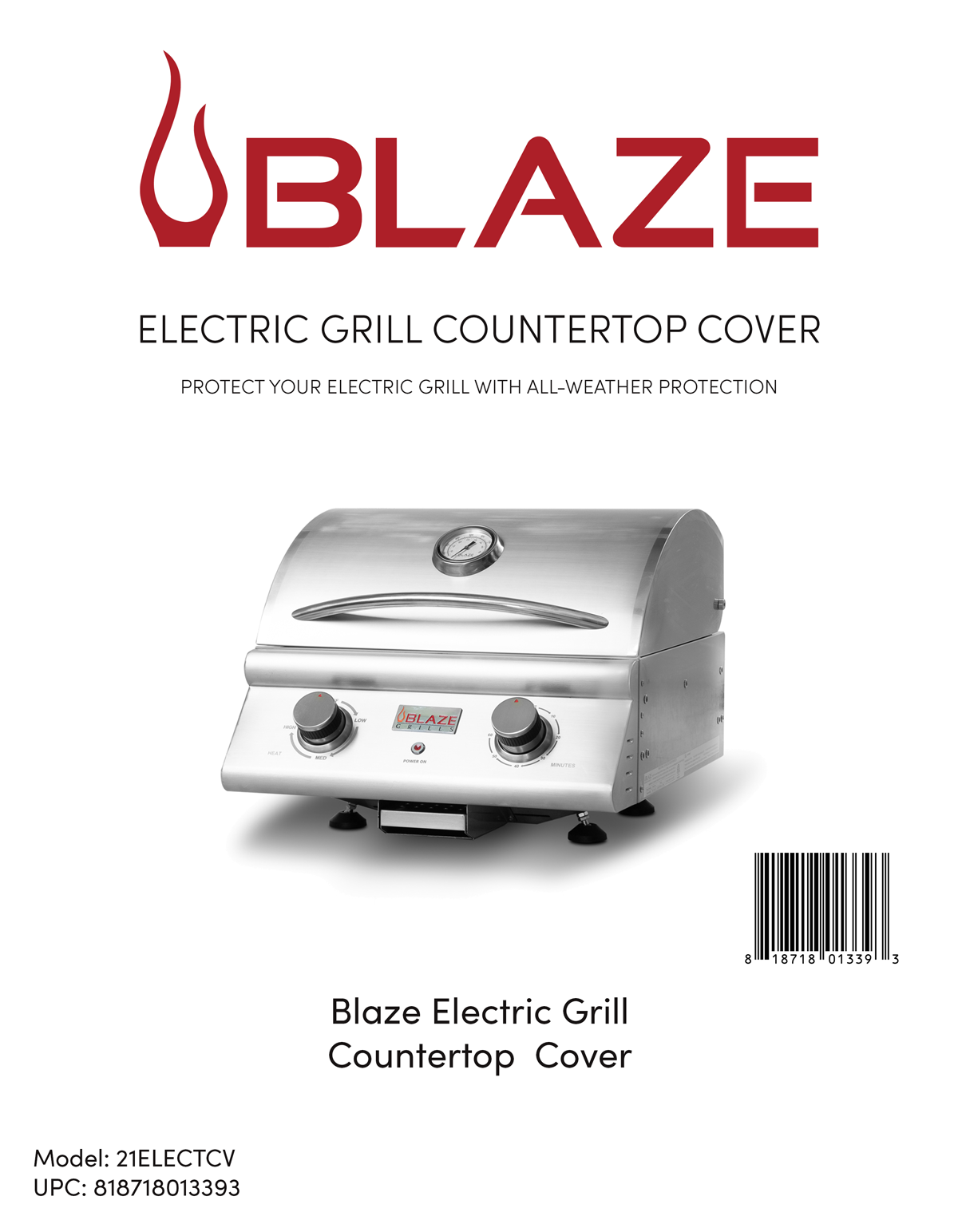 Electric Grill Countertop Cover