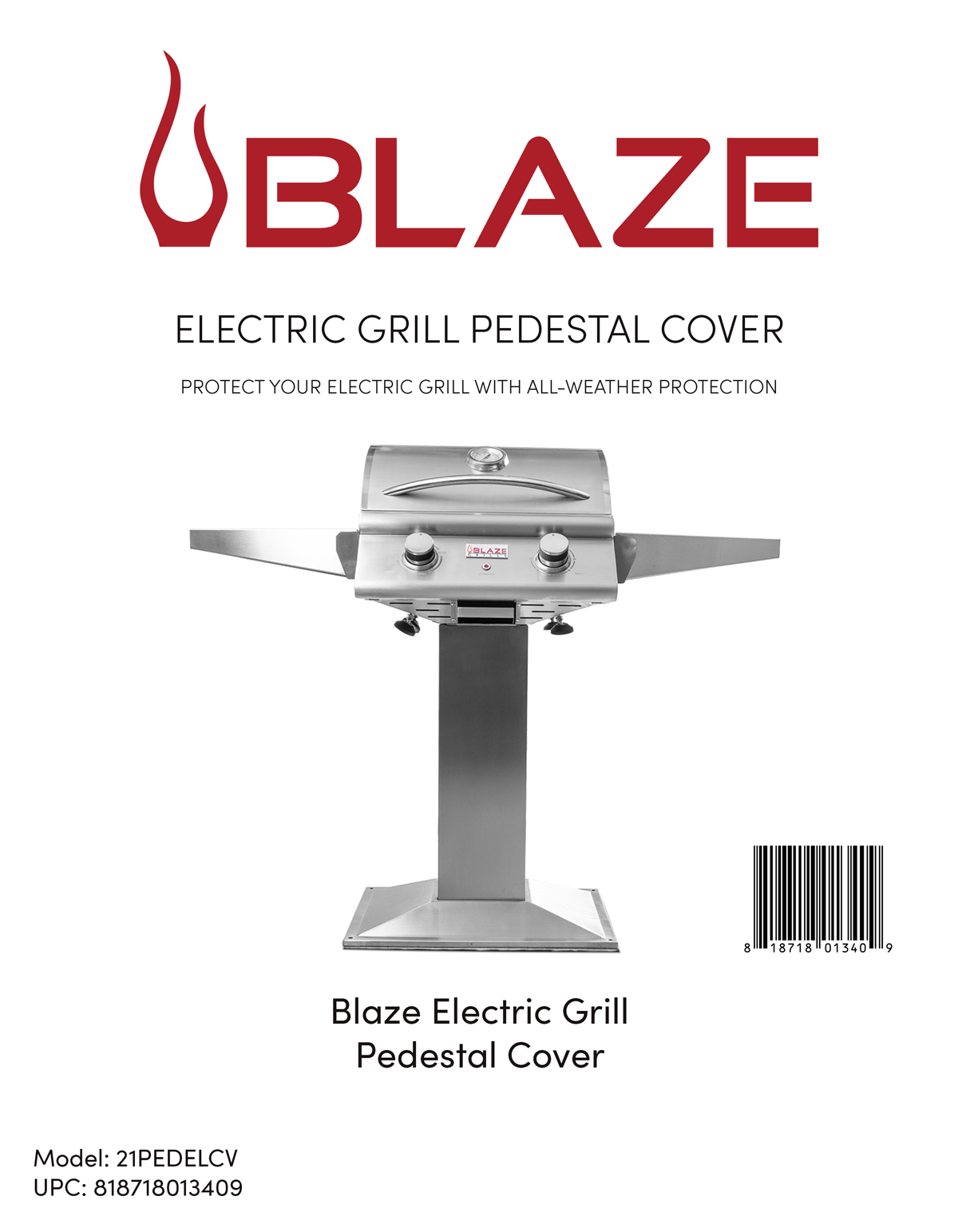 Electric Grill Pedestal Cover