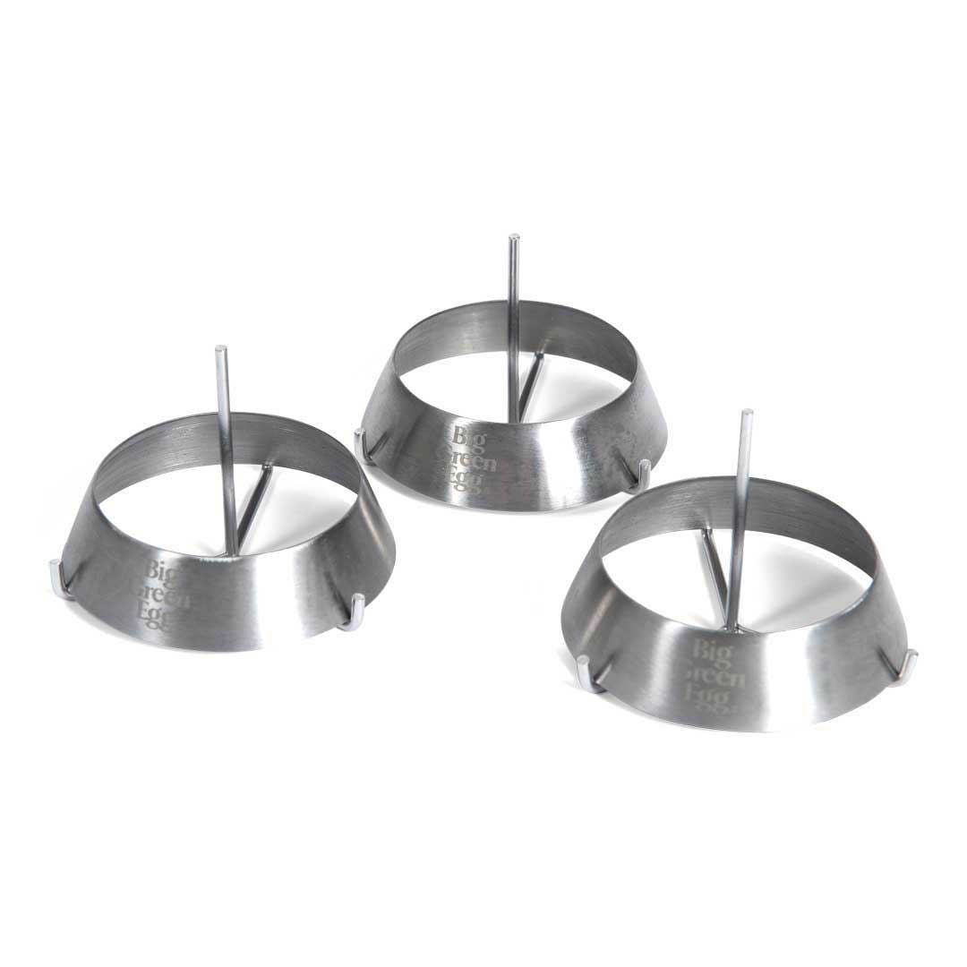 Set of 3 Stainless Steel Grill Rings (3 in / 8cm)