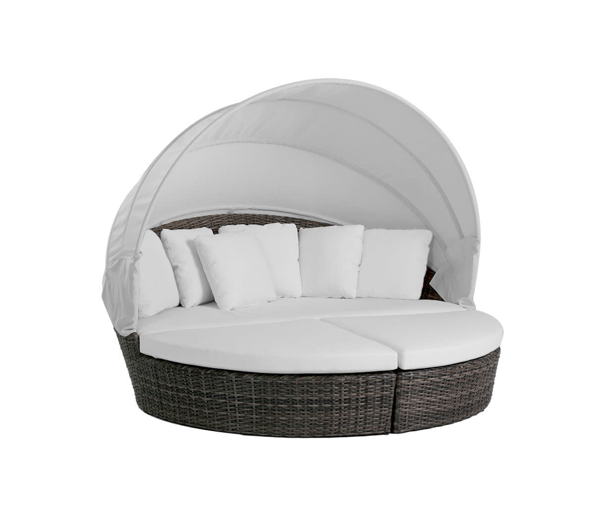Coral Gables Round Daybed w/Sunbrella Canopy