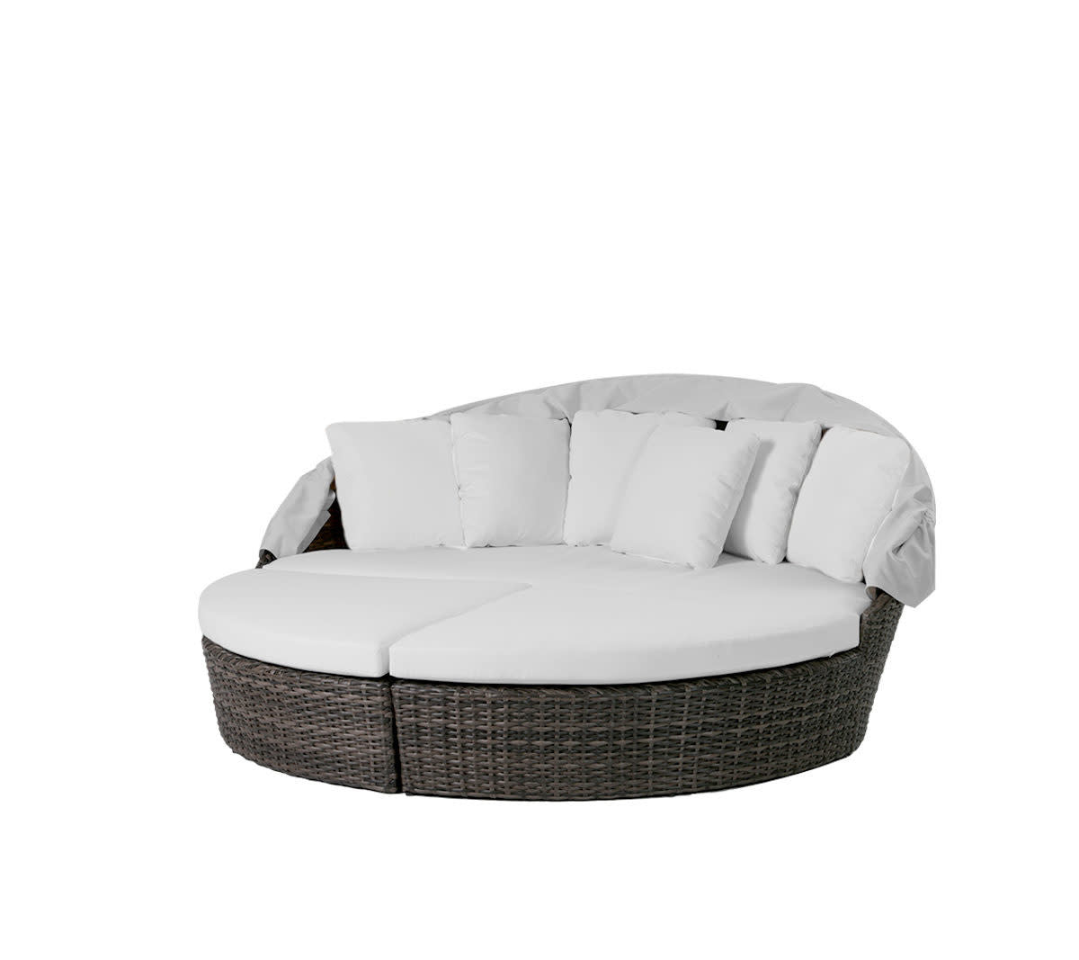 Coral Gables Round Daybed w/Sunbrella Canopy