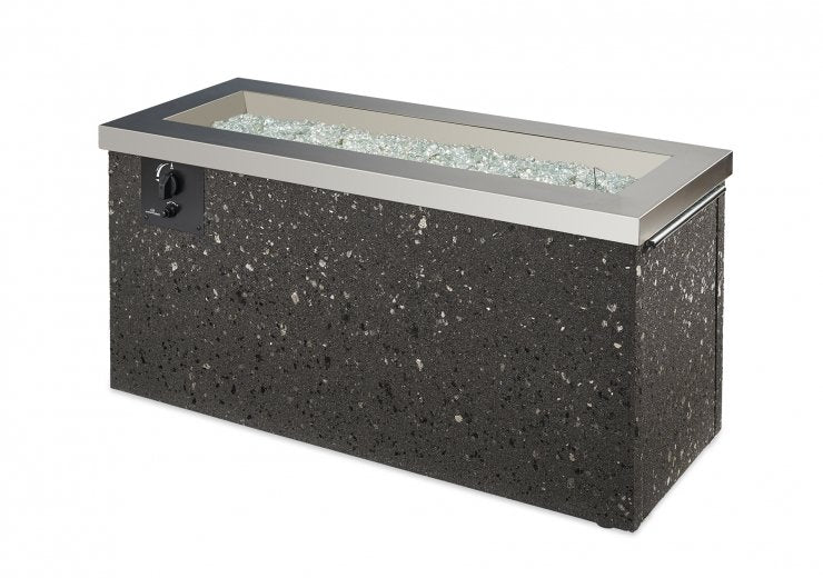 Stainless Steel Key Largo Linear Gas Fire Pit Table