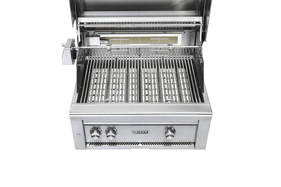 30" Built-In Grill w/ Rotisserie