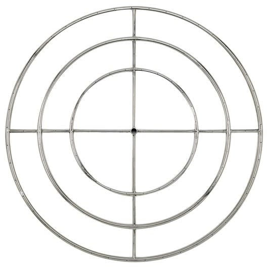 Triple-Ring Stainless Steel Burner with a 3/4" Inlet