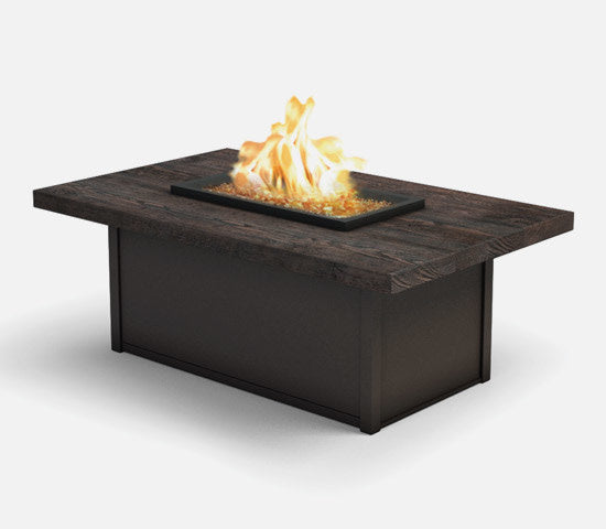 Timber Rectangle Fire Table